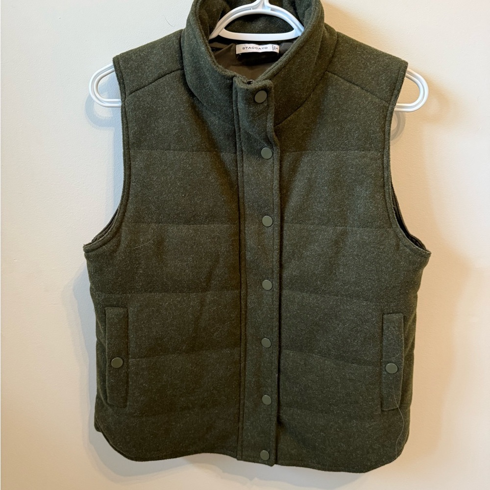 Staccato Dark Green Quilted Jacket